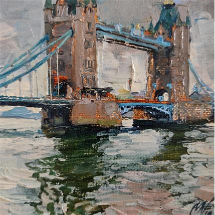Pintura TOWER BRIDGE por Niko Marina  | Pintura Figurativo Aceite Paisajes