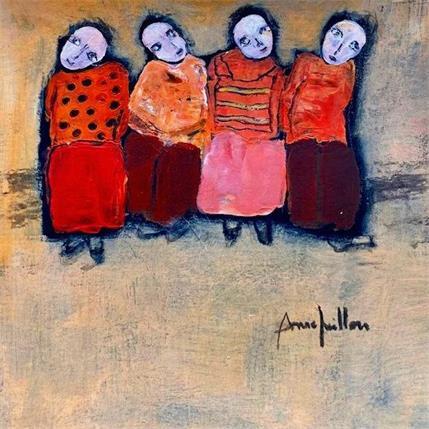 Pintura Portrait de famille por Guillon Anne | Pintura Figurativo Iconos pop, Life style