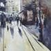 Peinture Milano city par Abbatucci Violaine | Tableau Figuratif Paysages Aquarelle
