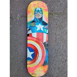 Sculpture Captain America par Lemoine Mael | Sculpture Street Art Graffiti, Posca