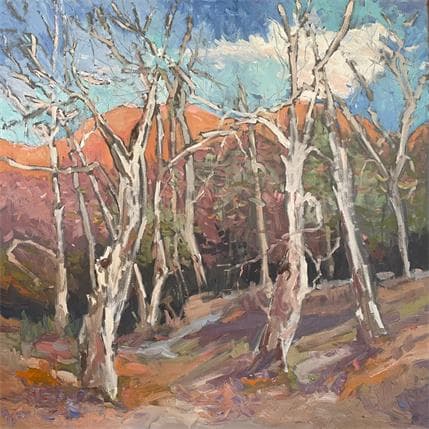 Painting Sedona Sycamores by Carrillo Cindy | Painting Figurative Oil Landscapes