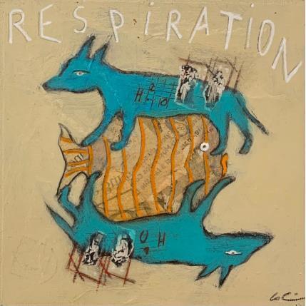 Painting H20 by Colin Sylvie | Painting  Acrylic, Gluing, Pastel