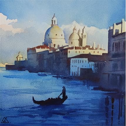 Peinture Venice 10 par Khodakivskyi Vasily | Tableau Figuratif Aquarelle Urbain