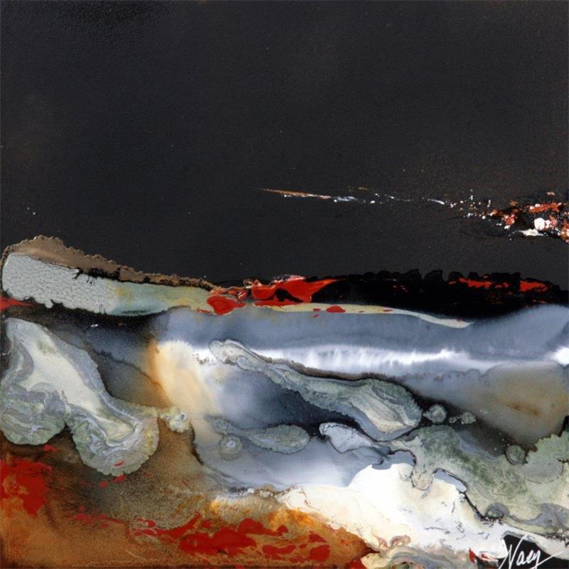 Peinture C1843 par Naen | Tableau Abstrait Minimaliste Acrylique