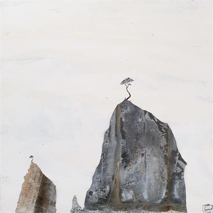 Peinture Fjörd par Lemonnier | Tableau Matiérisme Paysages