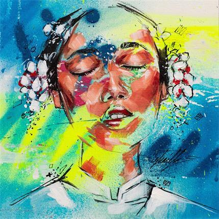 Painting KEIKO by Istraille | Painting Street art Acrylic Portrait