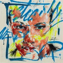 Peinture MARIKA par Istraille | Tableau Street Art Acrylique Portraits