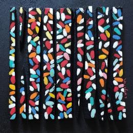 Painting Bc 10 touche multicolor by Langeron Luc | Painting  Acrylic, Resin, Wood Pop icons