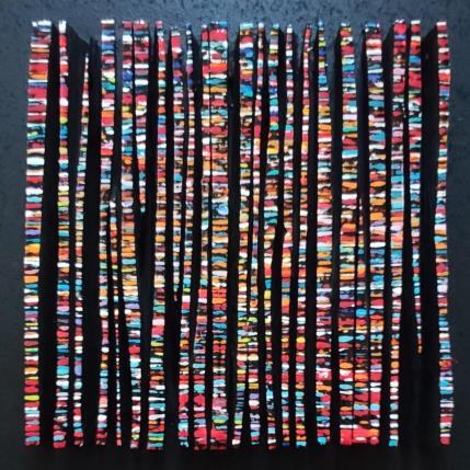 Peinture Bc fine rouge orange multi par Langeron Luc | Tableau