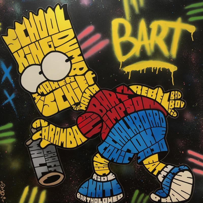 Pintura Bart Simpson por Cmon | Pintura