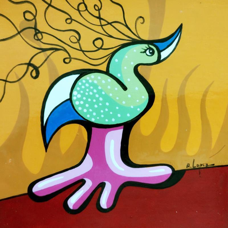 Painting De bonnes bases by Lopez Alfredo | Painting Figurative Life style Acrylic