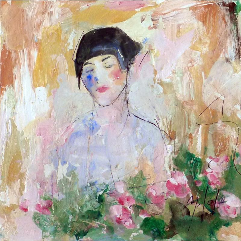 Painting Pensée by De Sousa Miguel | Painting Raw art Portrait