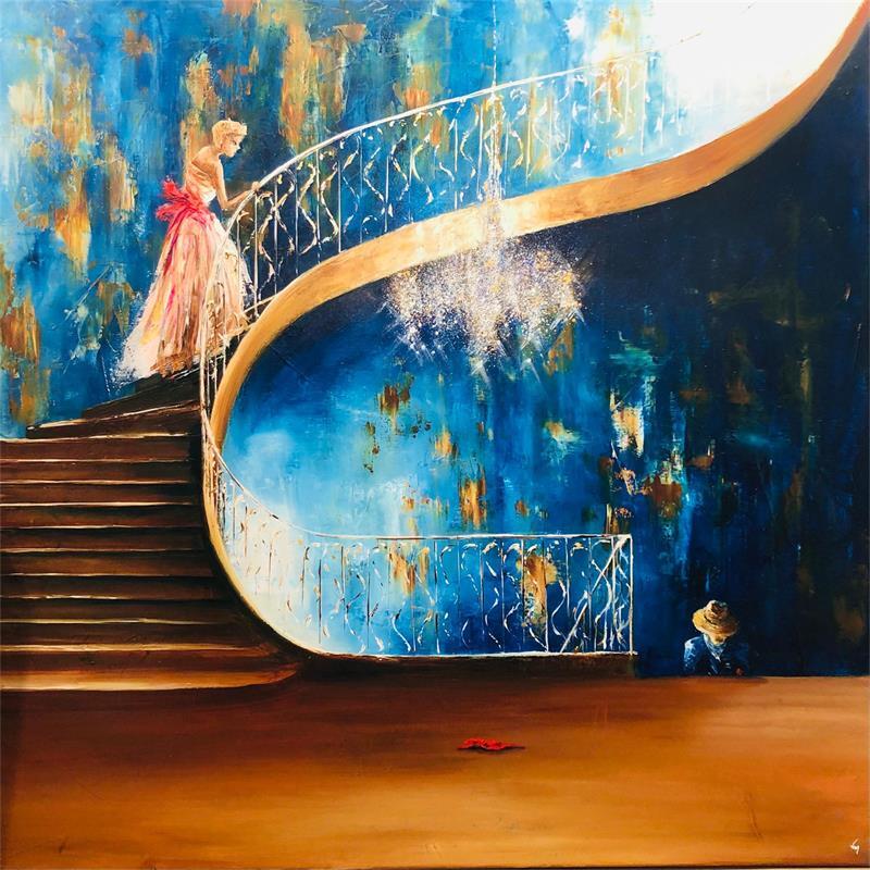 Painting Jeu by Vinnie | Painting Figurative Life style Oil