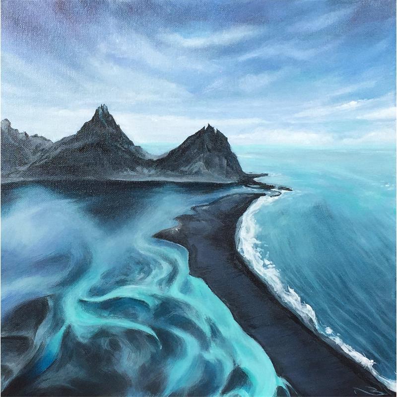 Peinture Bout du monde par Nahon Bruno | Tableau Figuratif Paysages Acrylique