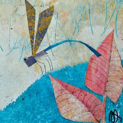 Painting Libelula lila by Arias Parera Almudena | Painting Figurative Acrylic Animals