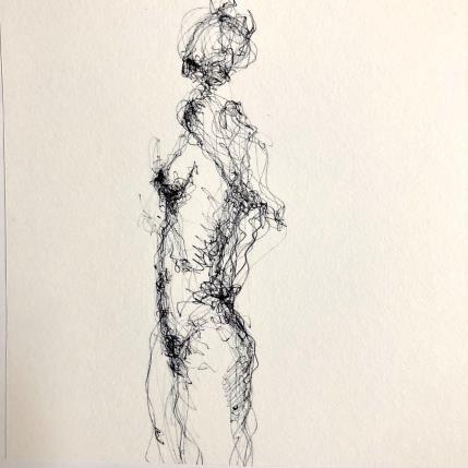 Painting Léa by Sahuc François | Painting Figurative Acrylic Nude, Pop icons