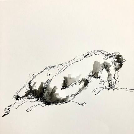 Painting Charlotte by Sahuc François | Painting Figurative Acrylic Nude