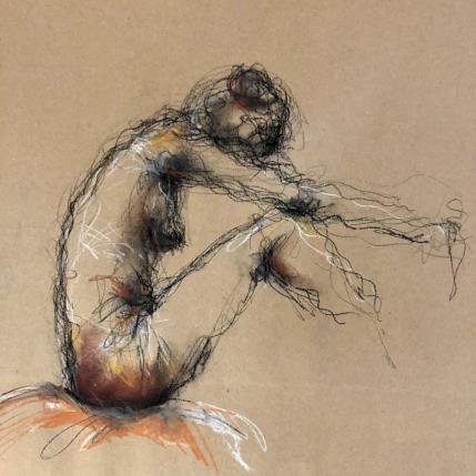 Painting Sandra by Sahuc François | Painting Figurative Acrylic Nude