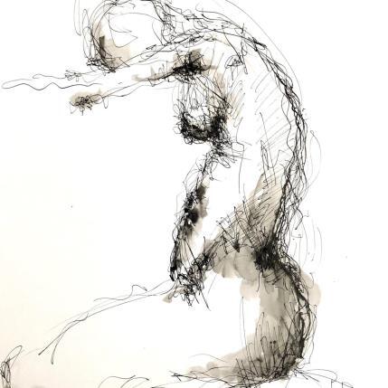 Painting Pascale by Sahuc François | Painting Figurative Acrylic Nude