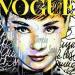 Peinture Audrey Hepburn, simply sexy par Cornée Patrick | Tableau Pop-art Portraits Icones Pop
