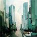 Painting NEW-YORK 2 by Langlois Jean-Luc | Painting Figurative Urban Watercolor