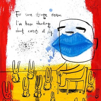 Painting Carrots by Arens Jan hein | Painting Raw art Acrylic Life style