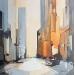 Painting NEW-YORK 2 by Langlois Jean-Luc | Painting Figurative Urban Watercolor
