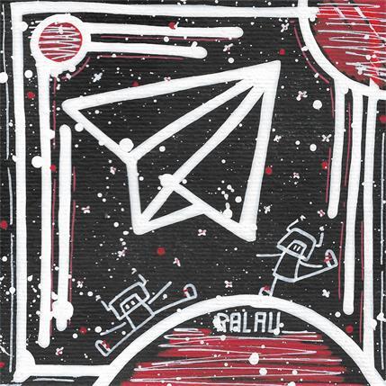 Pintura Red space por Ralau | Pintura Pop art Acrílico Life style