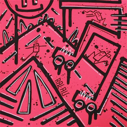 Peinture La voie verte par Ralau | Tableau Pop-art Acrylique Scènes de vie