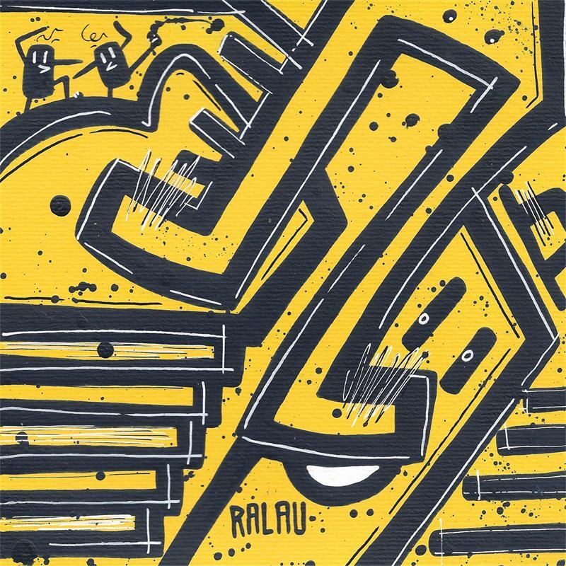 Peinture It's time to fight par Ralau | Tableau Pop-art Portraits Scènes de vie Acrylique