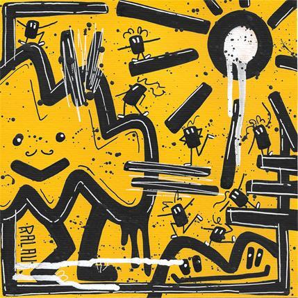 Peinture Microwave is not a crime par Ralau | Tableau Pop-art Acrylique Paysages, Scènes de vie