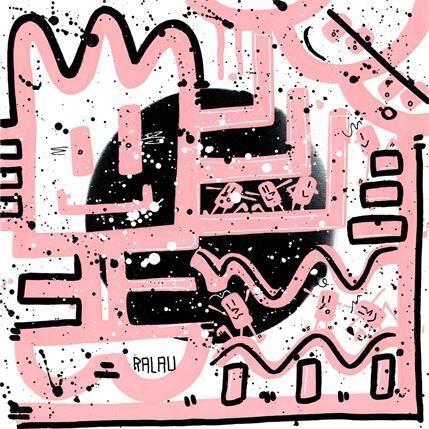 Painting Black hole by Ralau | Painting Pop-art Acrylic Life style