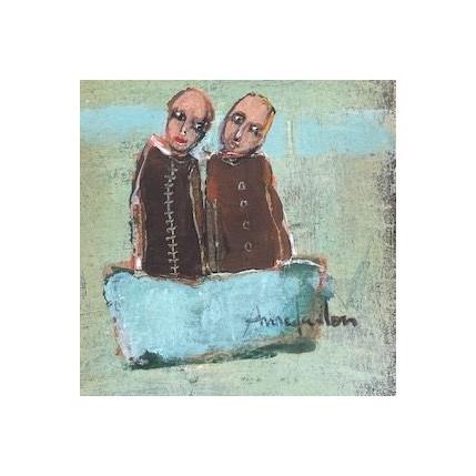 Painting Vagabondage by Guillon Anne | Painting Figurative Life style