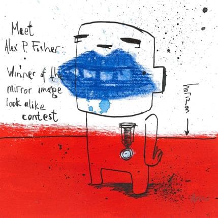 Painting Alex P Fischer by Arens Jan hein | Painting Raw art Acrylic Life style