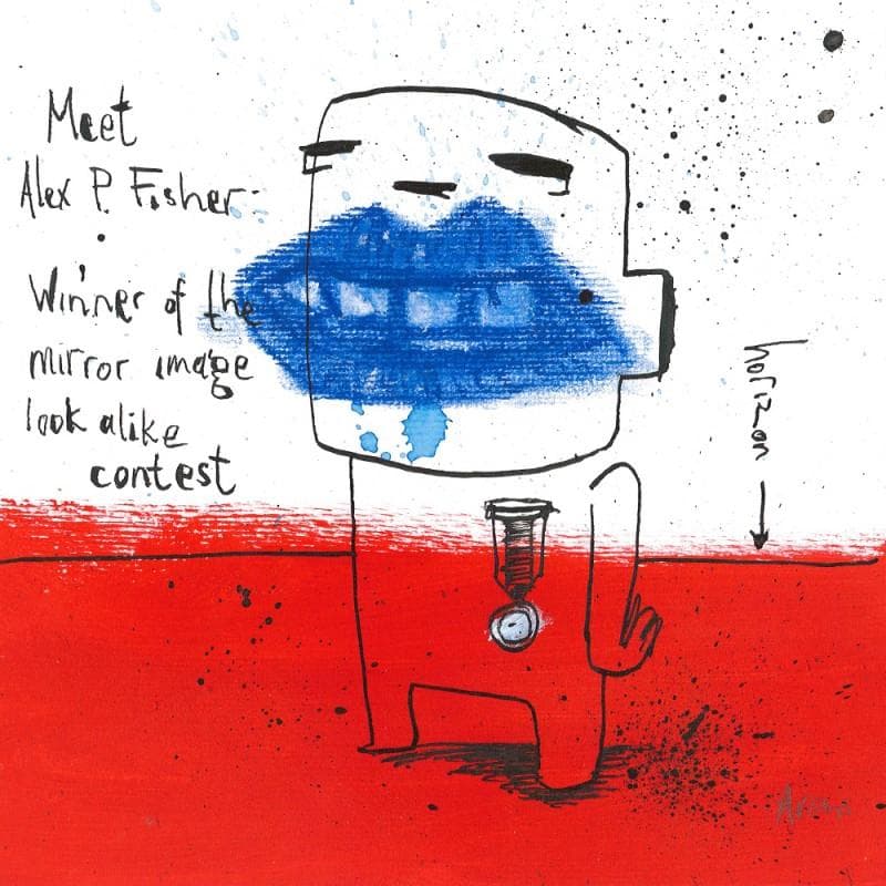 Pintura Alex P Fischer por Arens Jan hein | Pintura Arte bruto Life style Acrílico