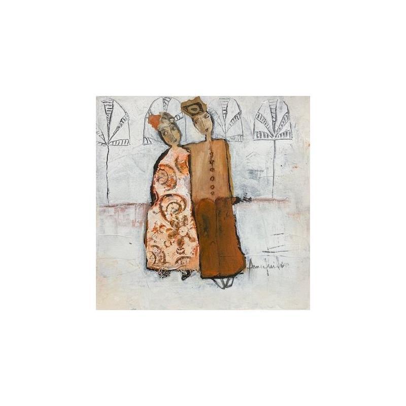 Gemälde Ensemble von Guillon Anne | Gemälde Figurativ Alltagsszenen