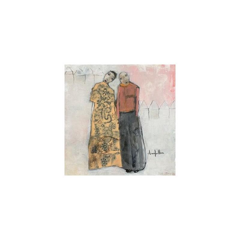 Painting Territoire by Guillon Anne | Painting Figurative Life style