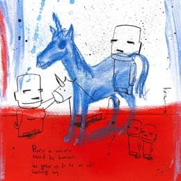 Pintura Old boy por Arens Jan hein | Pintura Arte bruto Acrílico Life style