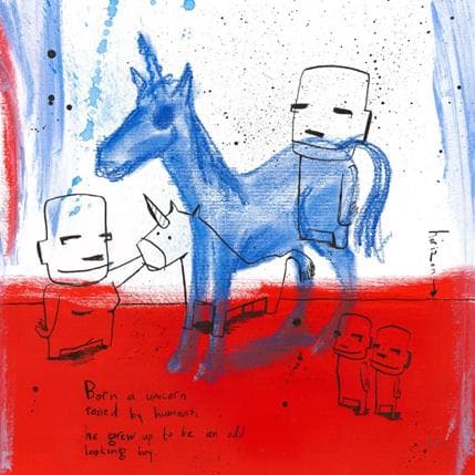 Painting Old boy by Arens Jan hein | Painting Raw art Acrylic Life style