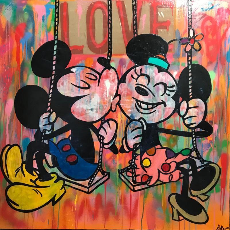 Peinture Love par Kikayou | Tableau Pop-art Icones Pop Graffiti