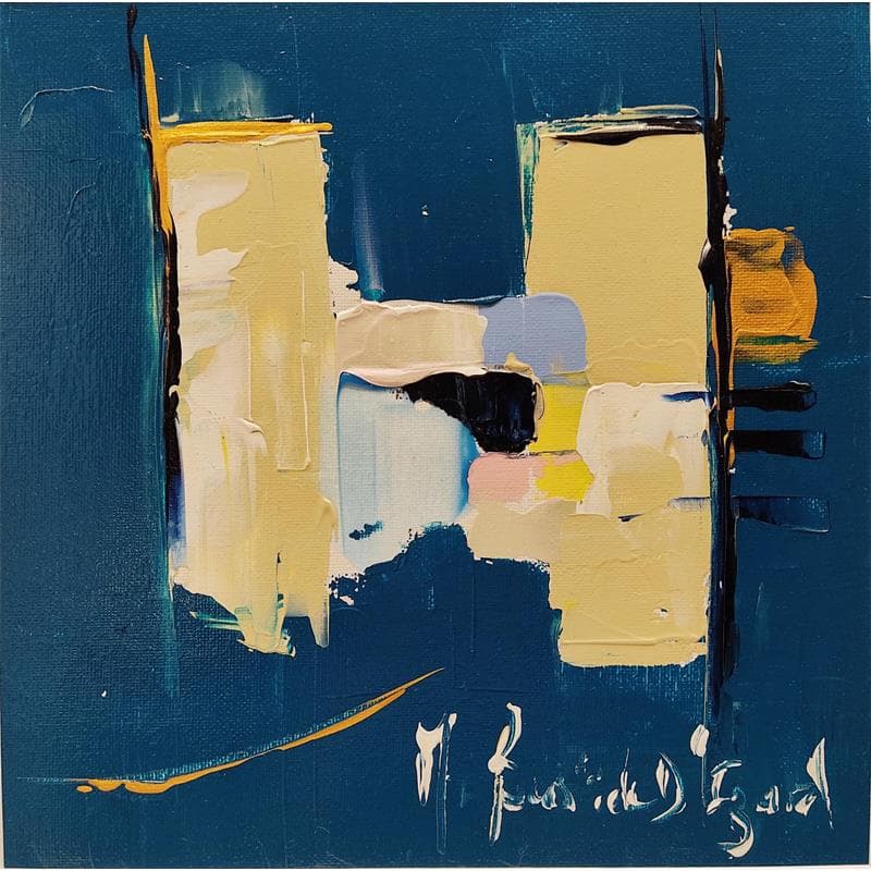 Peinture Les piliers de la sagesse par Bastide d´Izard Armelle | Tableau Abstrait Paysages Huile