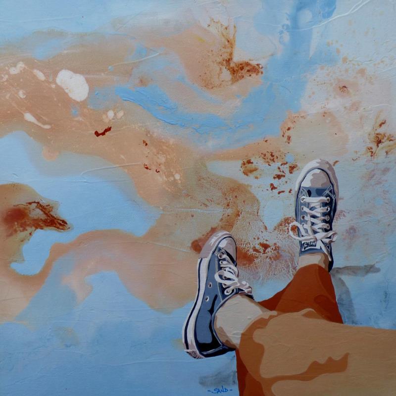 Painting Plage de fraicheur by Sand | Painting Figurative Marine Life style Acrylic