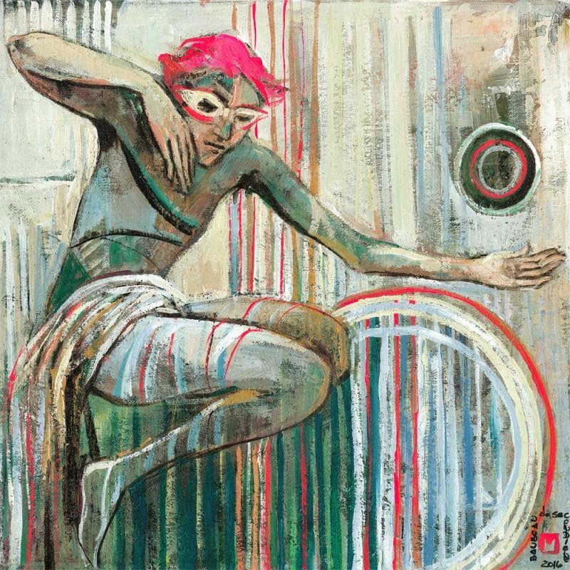 Pintura Le grand magenta por Machi | Pintura Figurativo Life style Aceite Acrílico