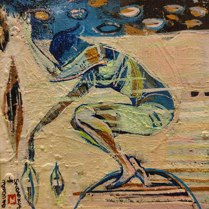 Peinture 1 par Machi | Tableau Figuratif Acrylique, Huile Scènes de vie