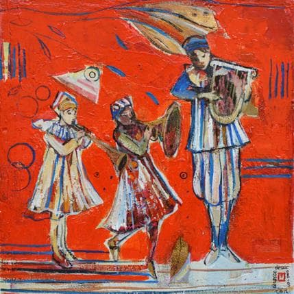 Painting 13 by Machi | Painting Figurative Acrylic, Oil Life style