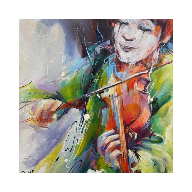 Gemälde Pas si clown von Dubost | Gemälde Figurativ Porträt Acryl