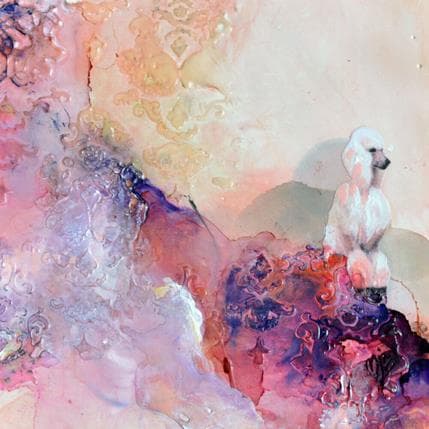 Gemälde La garde du corps von Bergeron Marie-Josée | Gemälde Figurativ Acryl, Öl Alltagsszenen