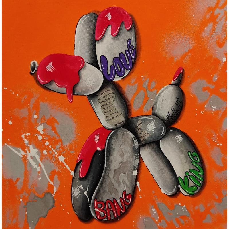 Pintura King por Molla Nathalie  | Pintura Pop art Animales