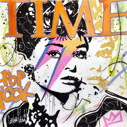 Peinture Audrey Hepburn intemporel par Cornée Patrick | Tableau Pop-art Carton Icones Pop