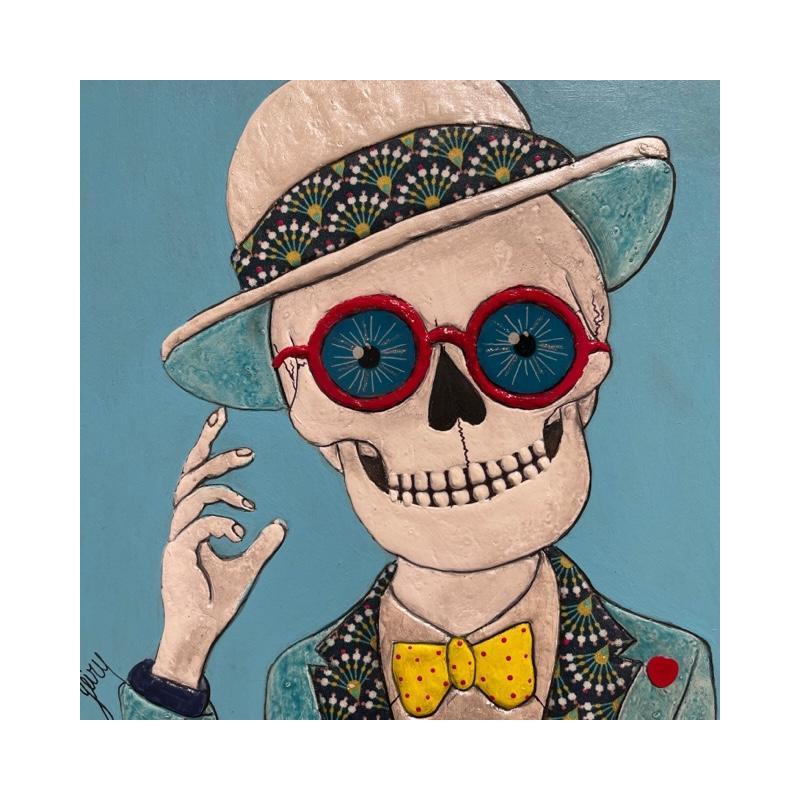 Painting Cabron by Geiry | Painting Figurative Subject matter Portrait Wood